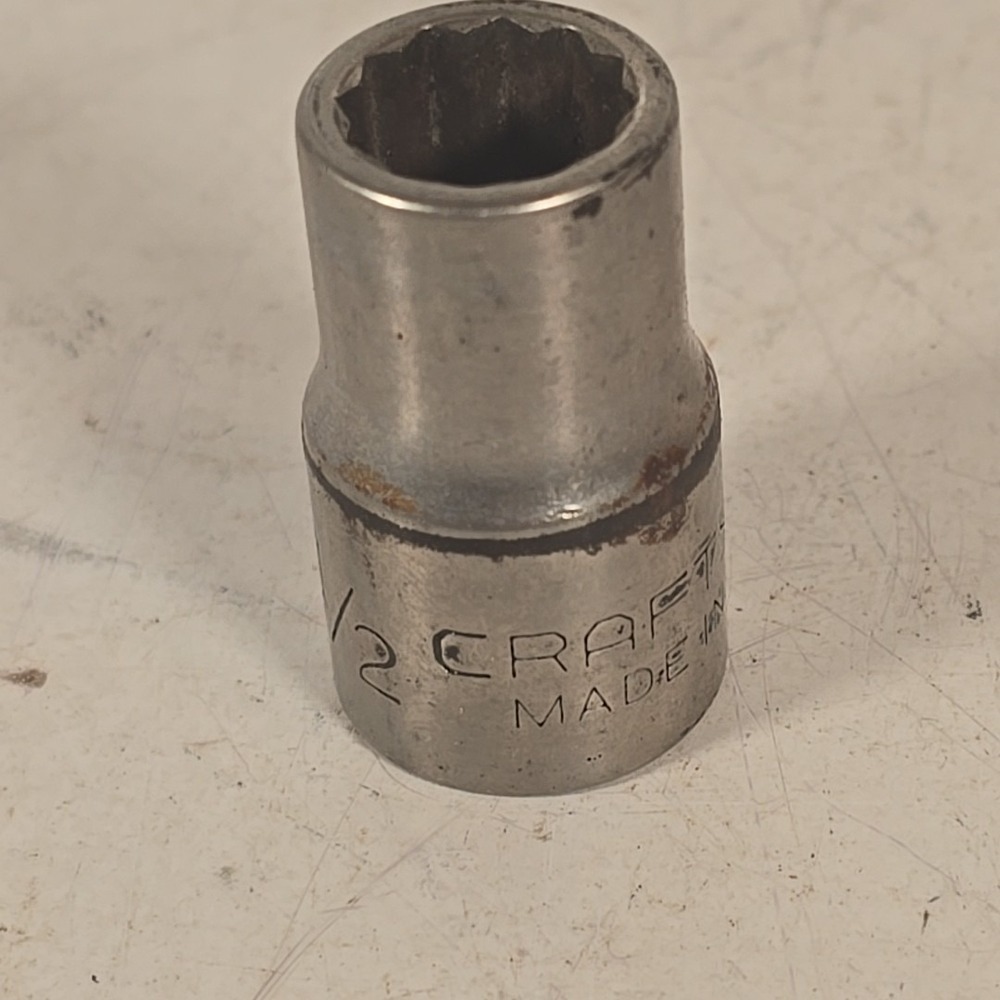 Craftsman USA 1/2" 12 Point 1/2" Drive Shallow Socket -V- Series 47502
